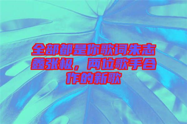 全部都是你歌詞朱志鑫張極，兩位歌手合作的新歌