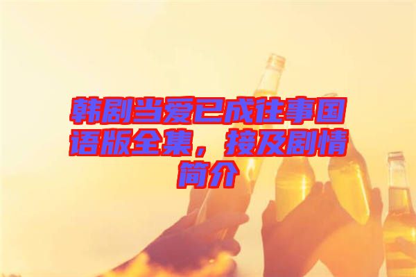 韓劇當愛已成往事國語版全集，接及劇情簡介