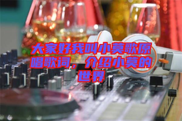大家好我叫小莫歌原唱歌詞，介紹小莫的世界