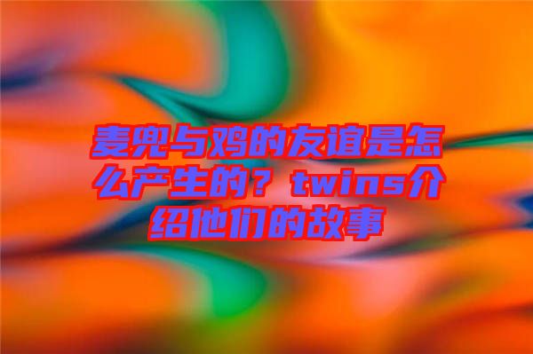 麥兜與雞的友誼是怎么產(chǎn)生的？twins介紹他們的故事