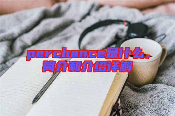 perchance是什么，簡介和介紹詳解