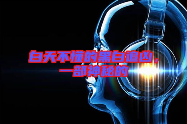 白天不懂的黑白追兇，一部神秘的