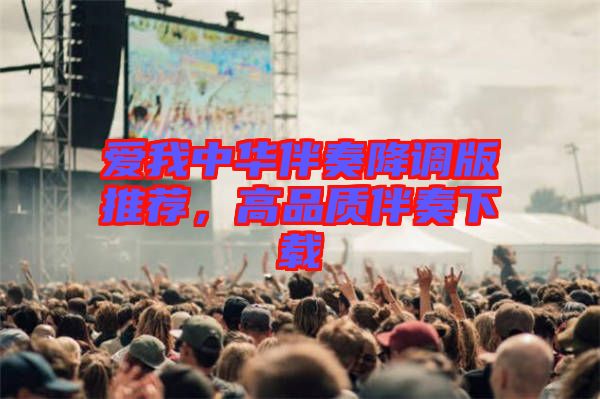 愛我中華伴奏降調版推薦，高品質伴奏下載