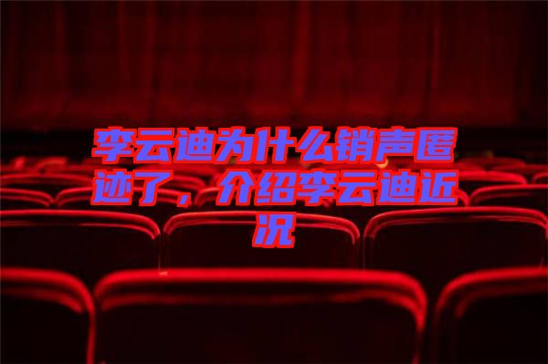 李云迪為什么銷聲匿跡了，介紹李云迪近況