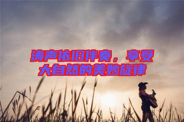 濤聲依舊伴奏，享受大自然的美妙旋律