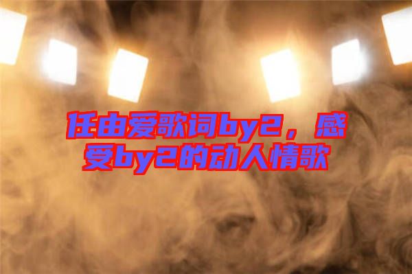 任由愛歌詞by2，感受by2的動人情歌