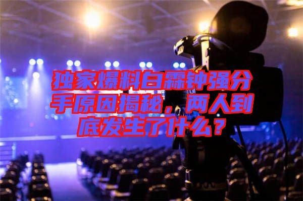 獨家爆料白霖鐘強分手原因揭秘，兩人到底發生了什么？