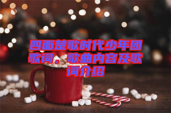 四面楚歌時代少年團歌詞，歌曲內容及歌詞介紹