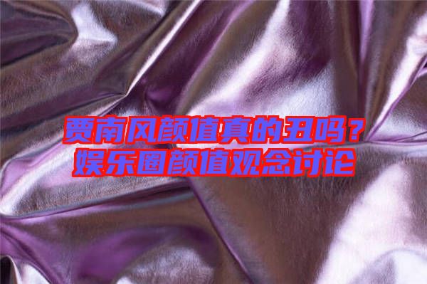 賈南風顏值真的丑嗎？娛樂圈顏值觀念討論